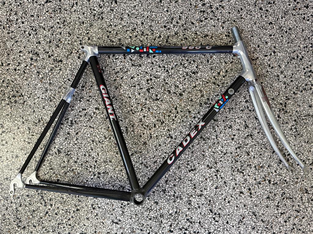 1989. Giant Cadex 980C eerste serieproductie met carbon 59cm, Ophalen, Frame, Giant, Zo goed als nieuw