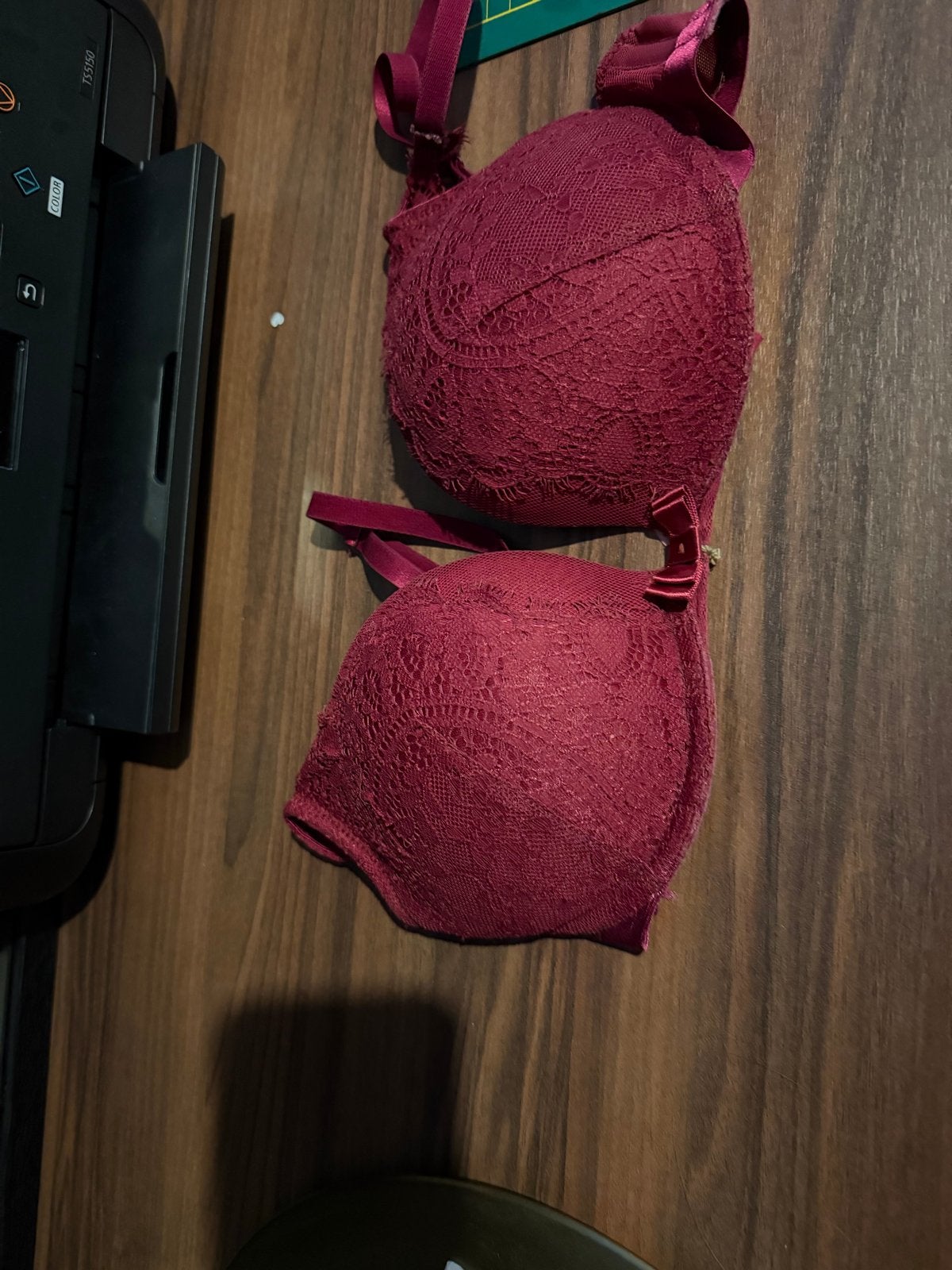 Hunkemöller BH - Bordeauxrood met kant, Verzenden, Rood, BH