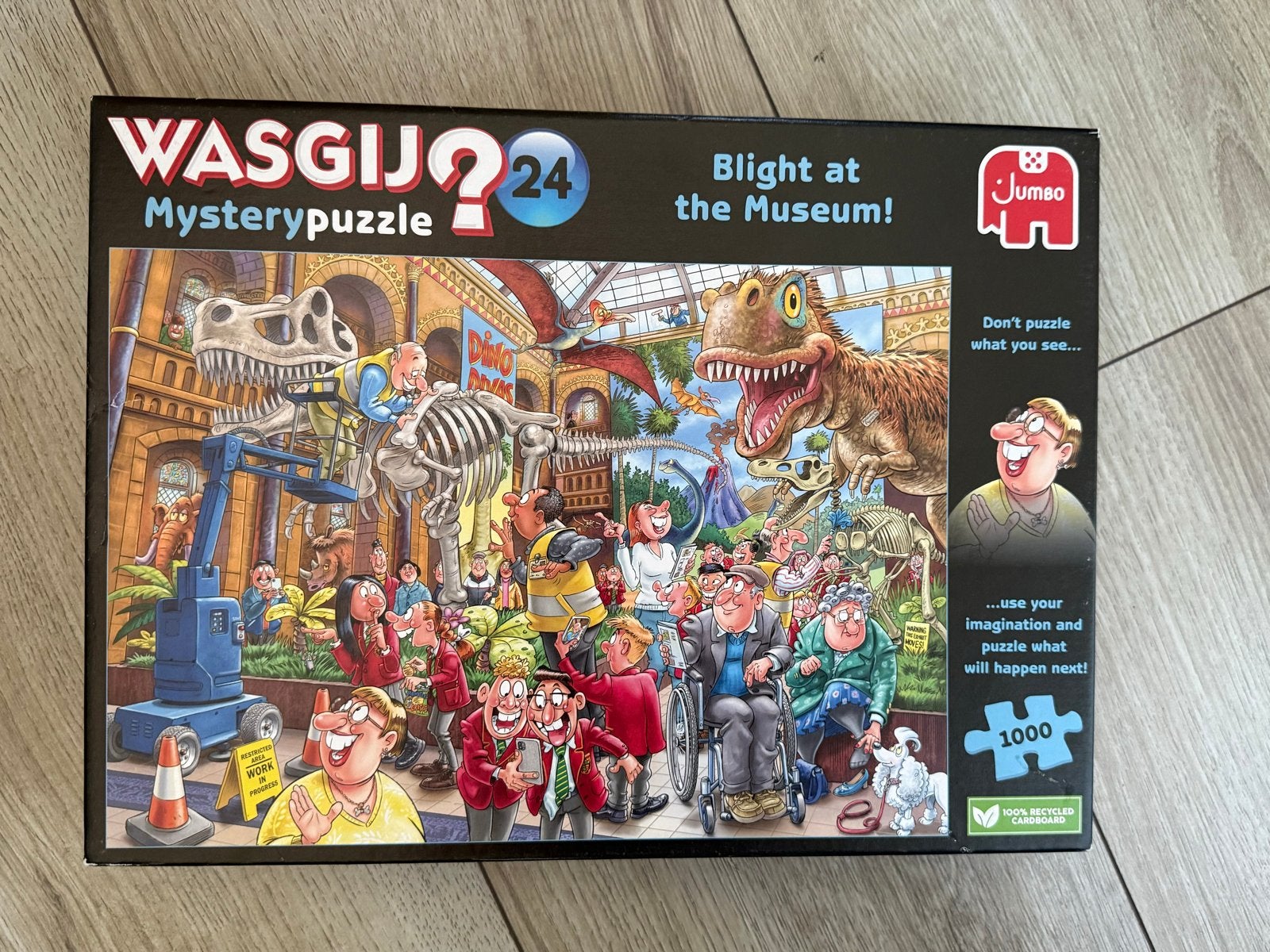 Wasgij Mysterypuzzel 24: Blight at the Museum! (1000 stukjes, Ophalen of Verzenden, 500 t/m 1500 stukjes, Zo goed als nieuw, Legpuzzel