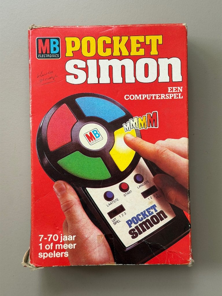 Vintage 'Pocket Simon' (Dutch) electronic game, Ophalen of Verzenden, Gebruikt