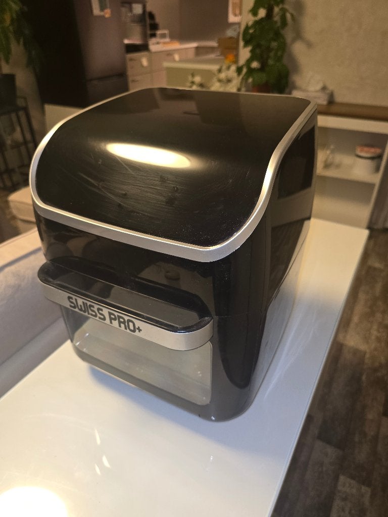 Swiss Pro+ Deluxe Airfryer 12L met touchscreen, Ophalen, Airfryer XL, 1500 gram of meer, Zo goed als nieuw