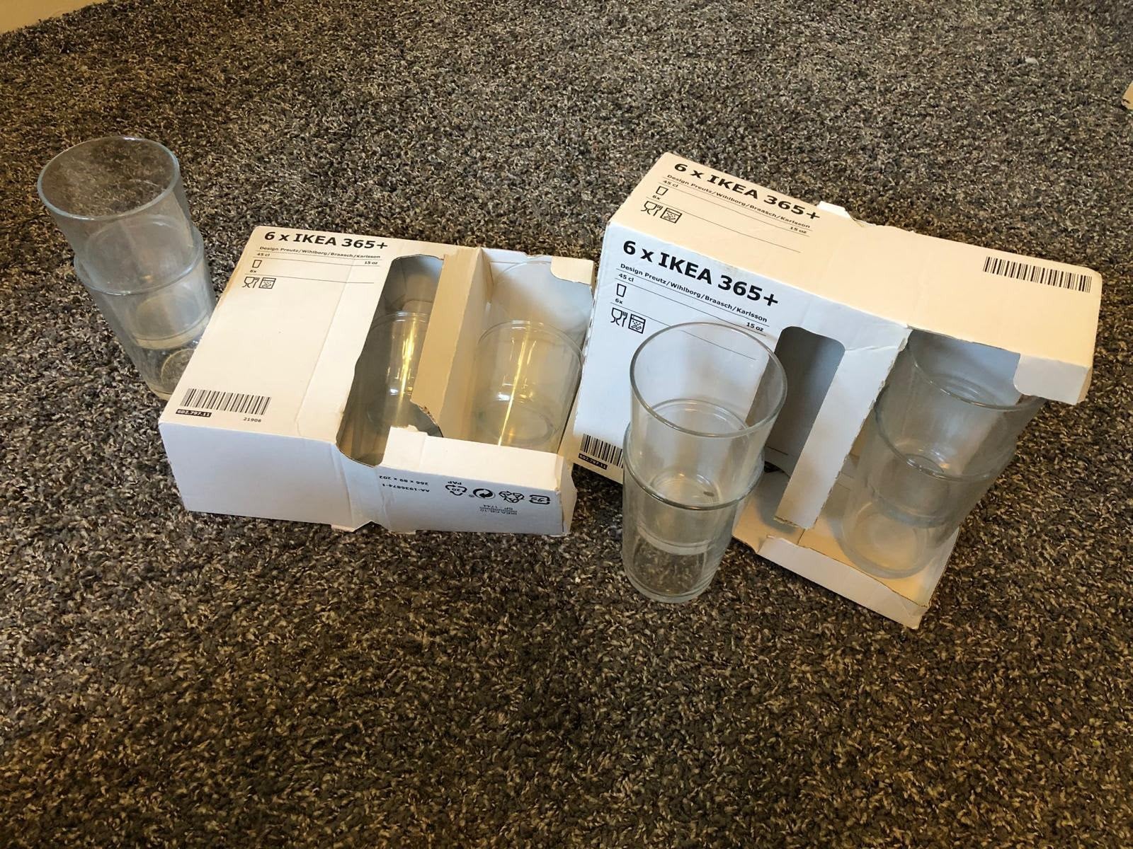 IKEA 365+ Glazen - 12 stuks (nieuw in doos), Ophalen, IKEA, Nieuw, Glas