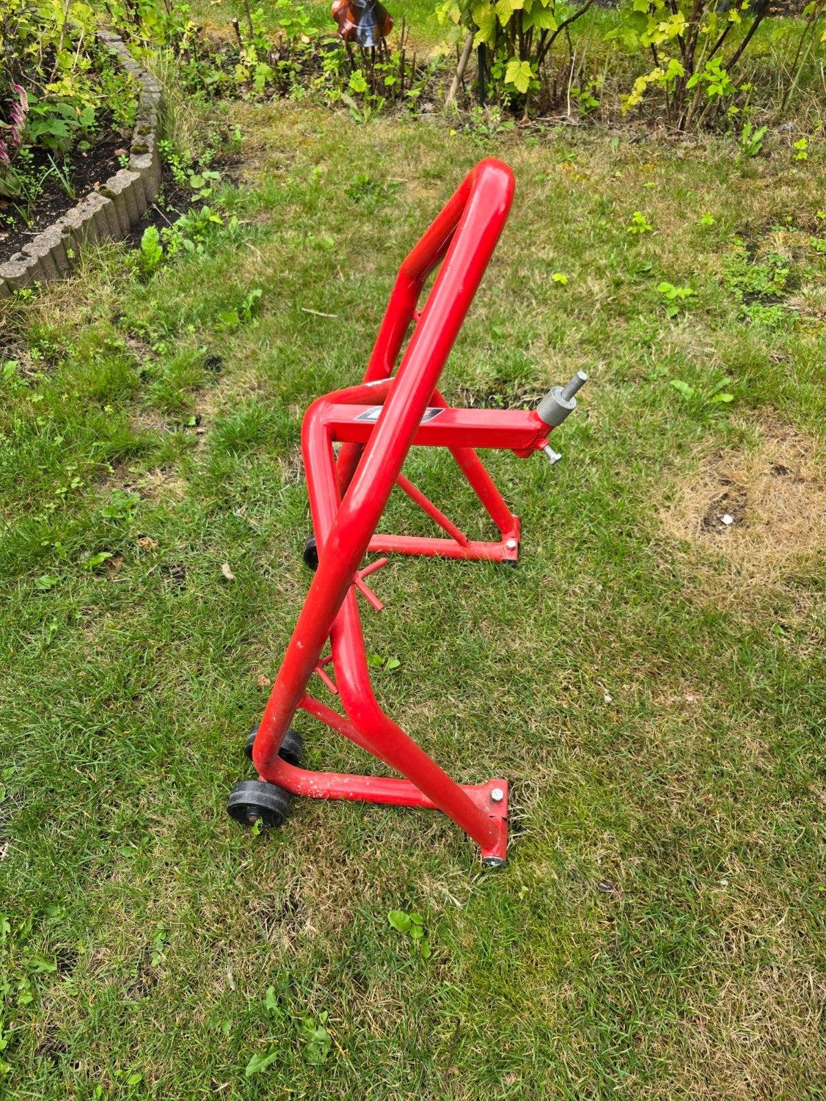 Motor voorvork paddockstand - Rood, Motoren, Ophalen of Verzenden