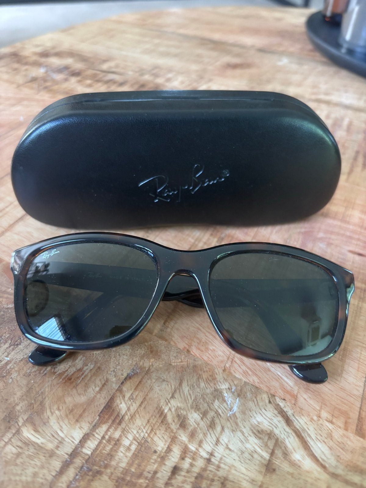 Ray-Ban Zonnebril RB 4159 - Zo goed als nieuw, Zonnebril, Bruin, Ophalen of Verzenden, Zo goed als nieuw