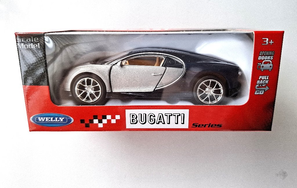 Welly, Bugatti Chiron, deuren kunnen open, Ophalen, Nieuw, Auto