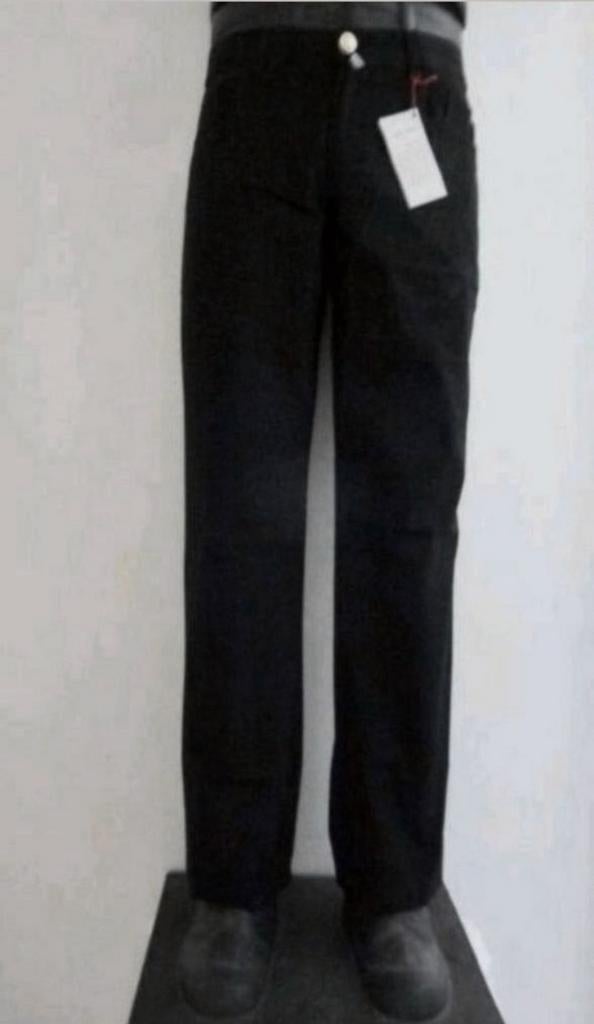 Zwarte -hand made- zomer jeans van Jacob Cohen, Kleding | Heren, Verzenden, Nieuw, Zwart, Overige jeansmaten