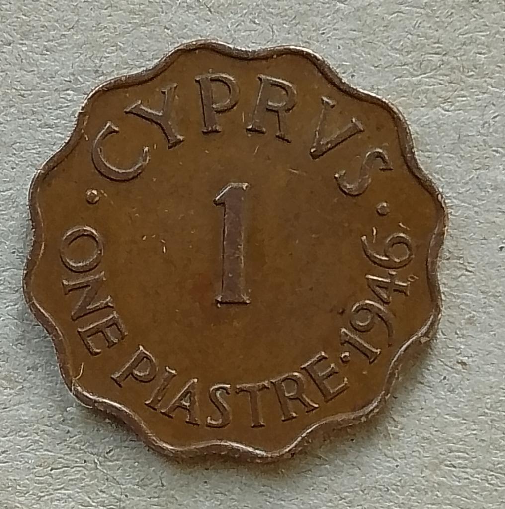 Cyprus, 1 piastre 1946, Ophalen of Verzenden, Overige landen, Losse munt