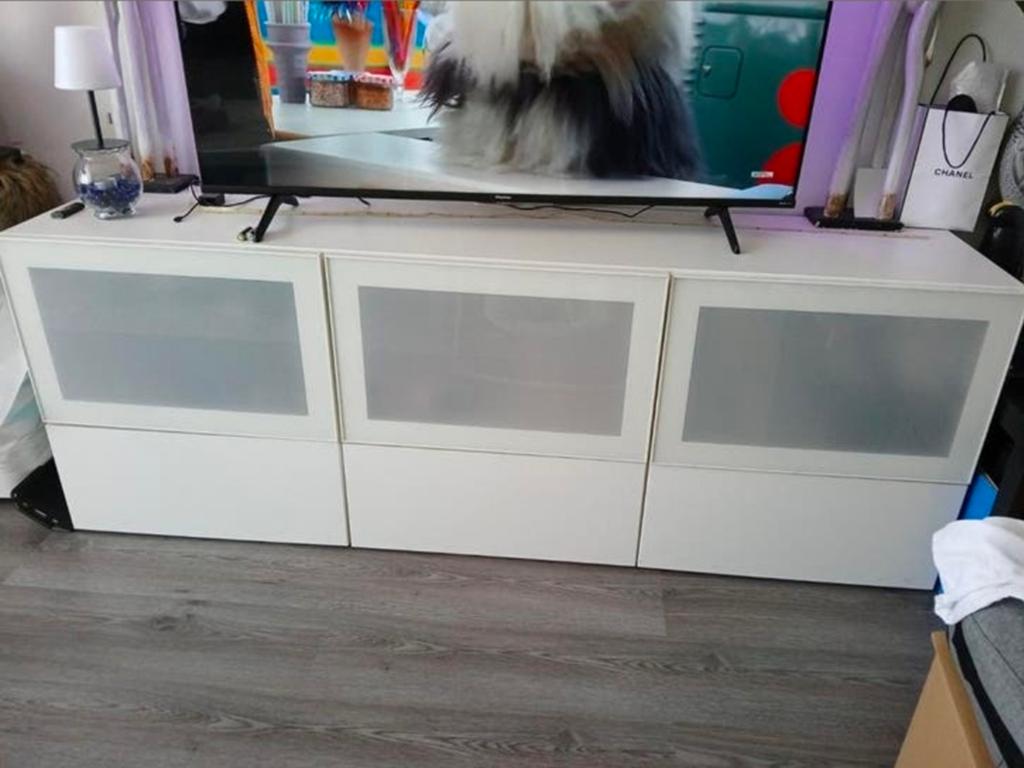 GRATIS witte tv kast, Ophalen, Gebruikt, 25 tot 50 cm