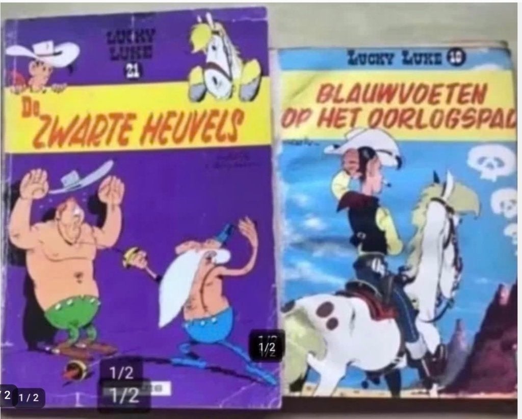 2 Lucky Luke 1e drukken Dupuis door Morris, Boeken, Meerdere stripboeken, Ophalen of Verzenden, Gelezen
