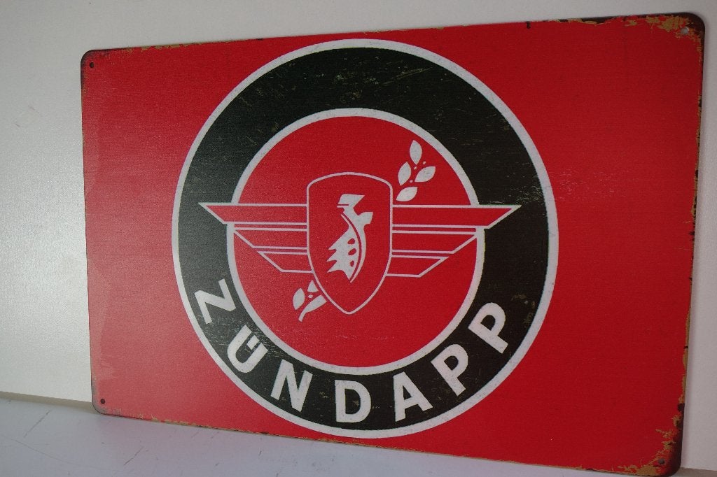 ZUNDAPP BROMFIETS LOGO BORD voor WERKPLAATS, Ophalen of Verzenden, Nieuw