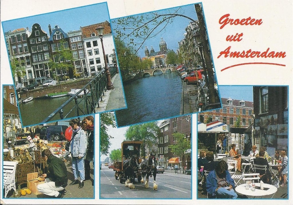 Amsterdam Gelopen Ansichtkaart ( B561 ), Ophalen of Verzenden, 1980 tot heden, Gelopen, Noord-Holland