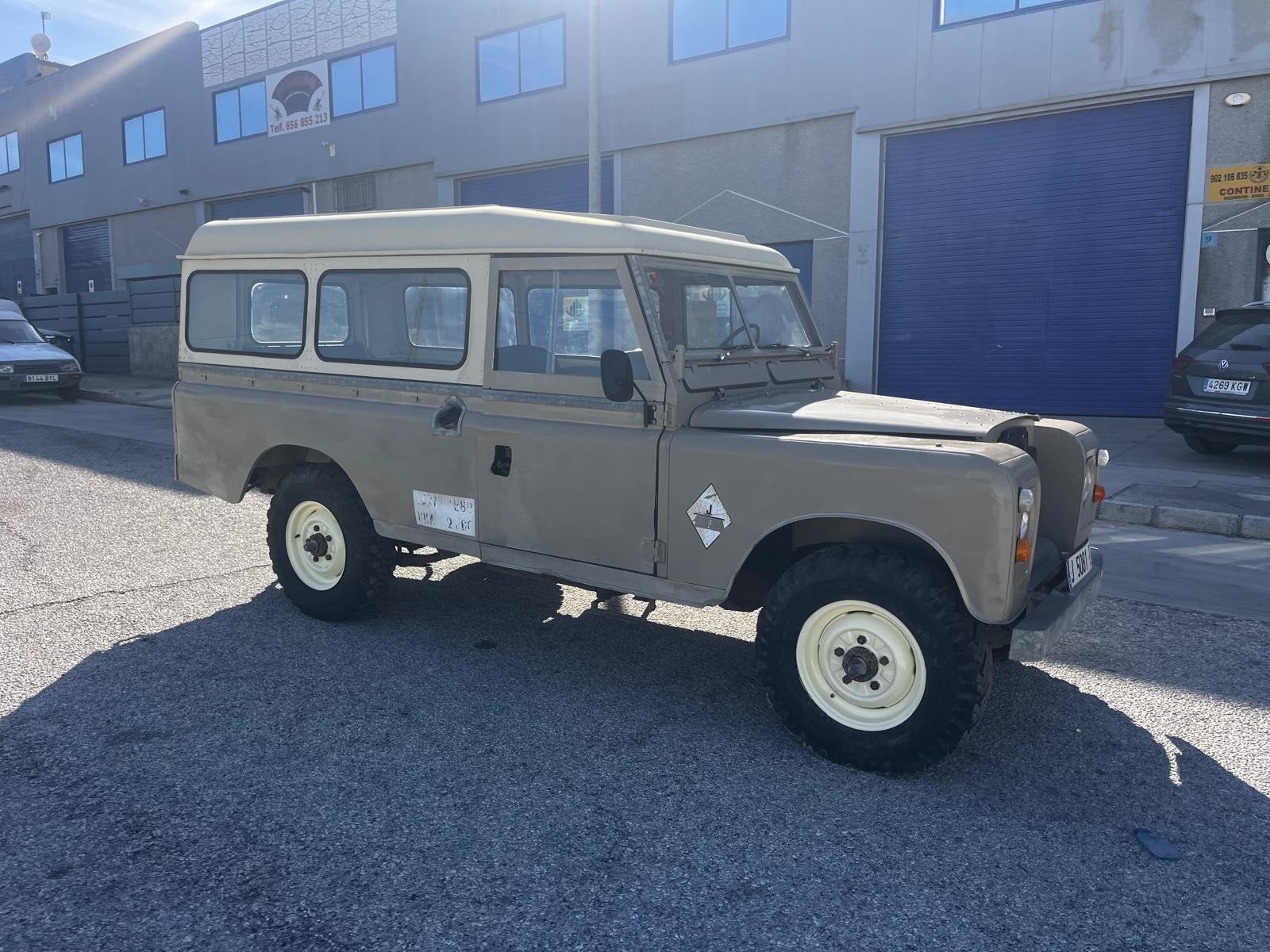 Project-Landrover series 3-1979-roestvrij-motor loopt-inruil, foto 2