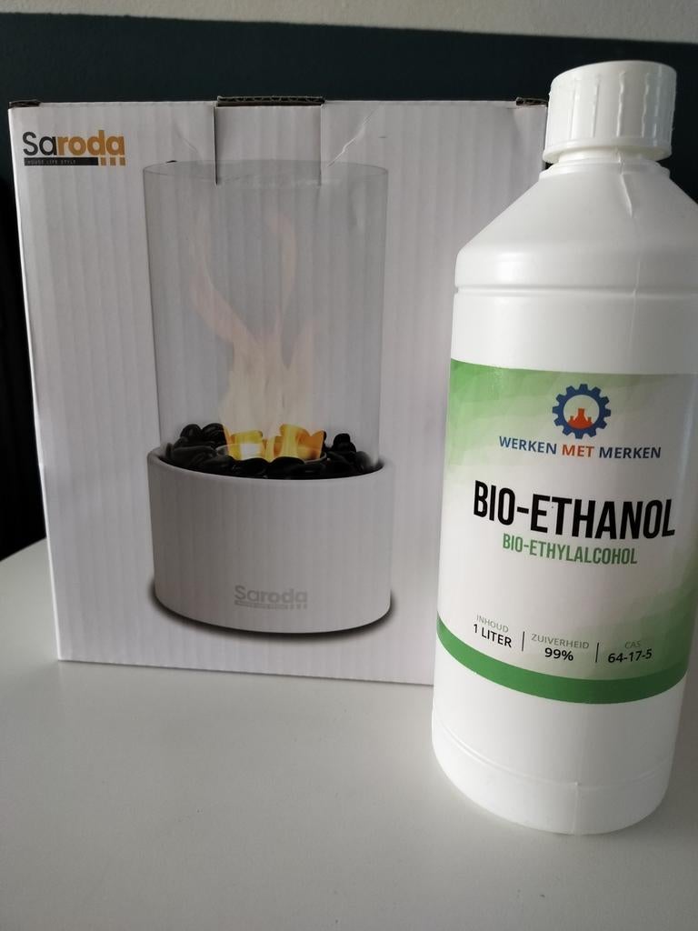 Saroda Tafelhaard incl. 1liter Bio-ethanol, Ophalen, Nieuw, Vrijstaande haard, Overige soorten