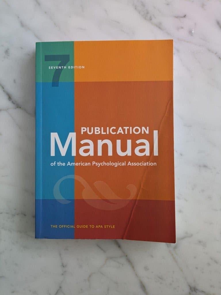Publication Manual of the American Psychological Association, Ophalen of Verzenden, Alpha, Zo goed als nieuw, WO