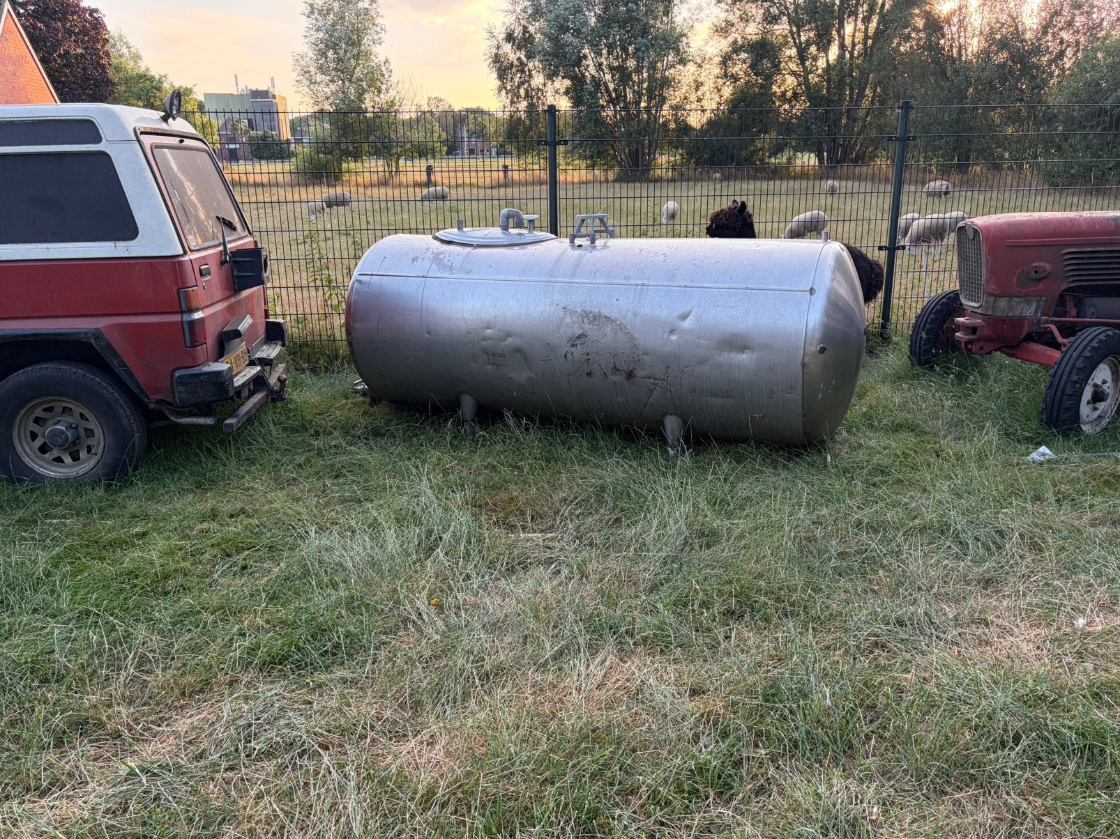 Rvs melktank watertank, Ophalen of Verzenden, Zo goed als nieuw, Overige metalen