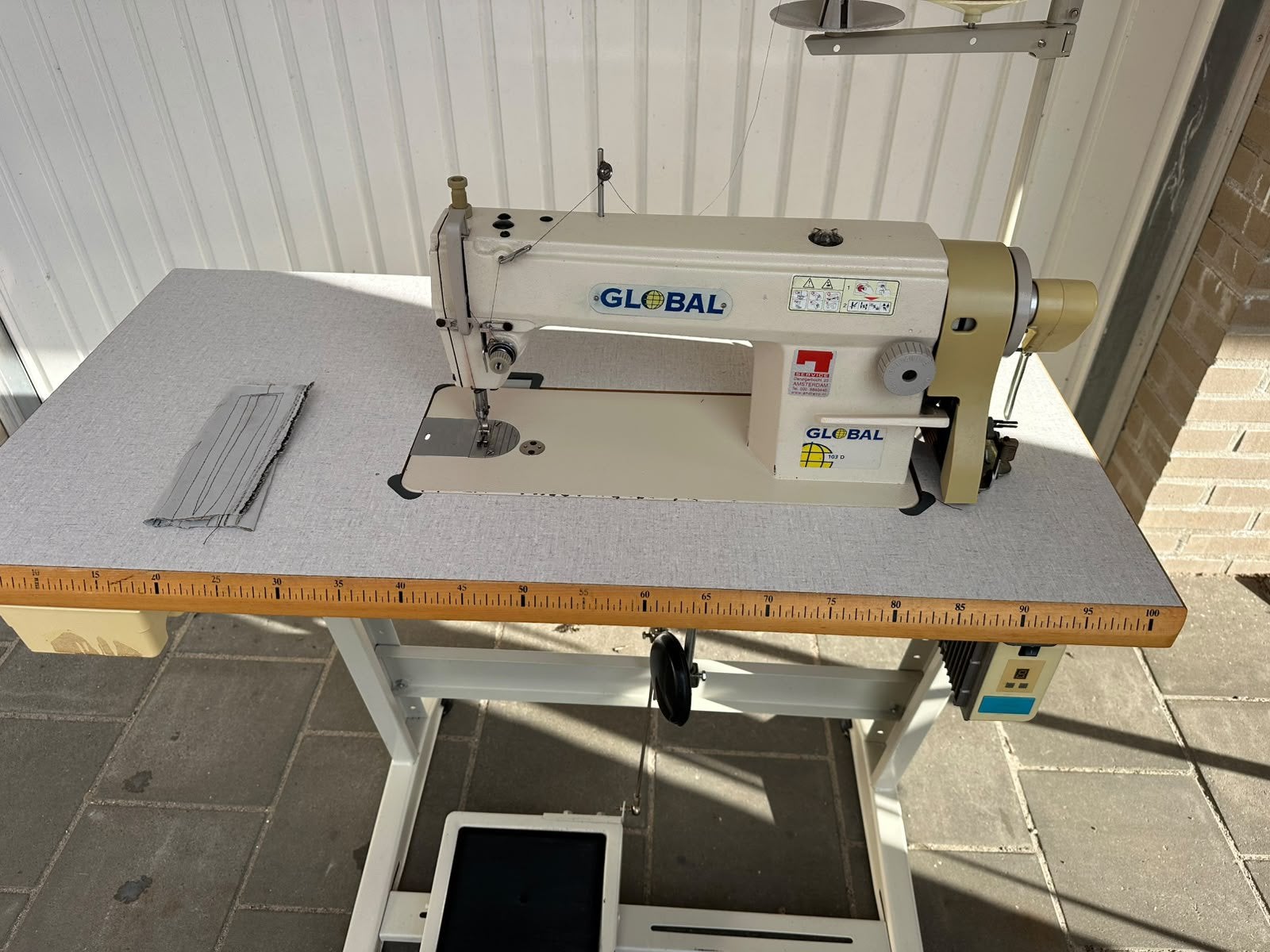 Industrie naaimachine global, Overige merken, Gebruikt, Ophalen of Verzenden, Naaimachine