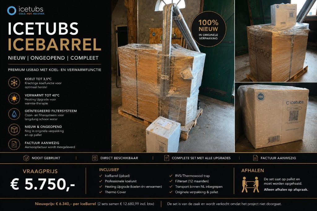 Nieuwe Icetubs IceBarrel |  Compleet | Nieuwprijs € 6.340, Ophalen, Nieuw