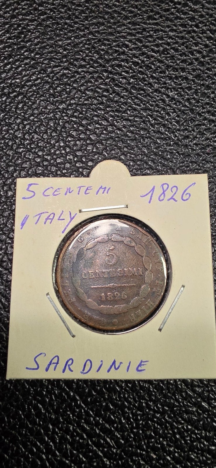 Italië Sardinië 5 centemi 1826, Ophalen of Verzenden