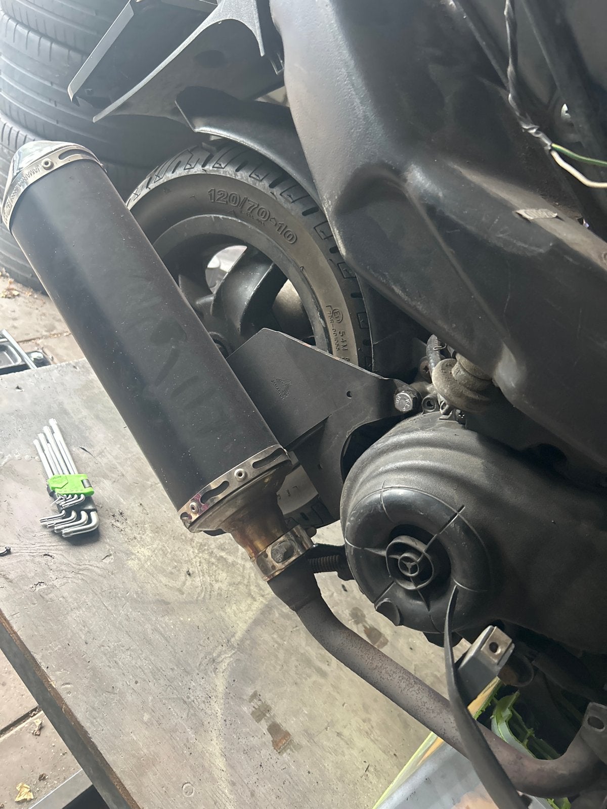 Piaggio Zip 4-takt blok met 80cc Malossi cilinder, Ophalen, Gebruikt, Blok, Piaggio