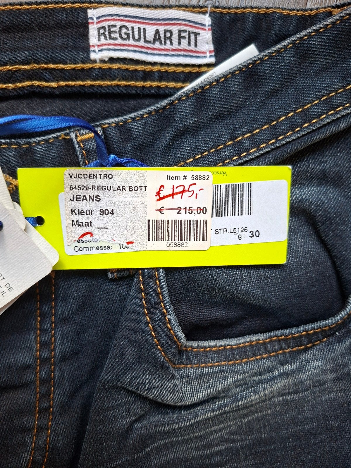 VERSACE regular fit jeans W30 L34, Blauw, Nieuw, W32 (confectie 46) of kleiner, Ophalen of Verzenden