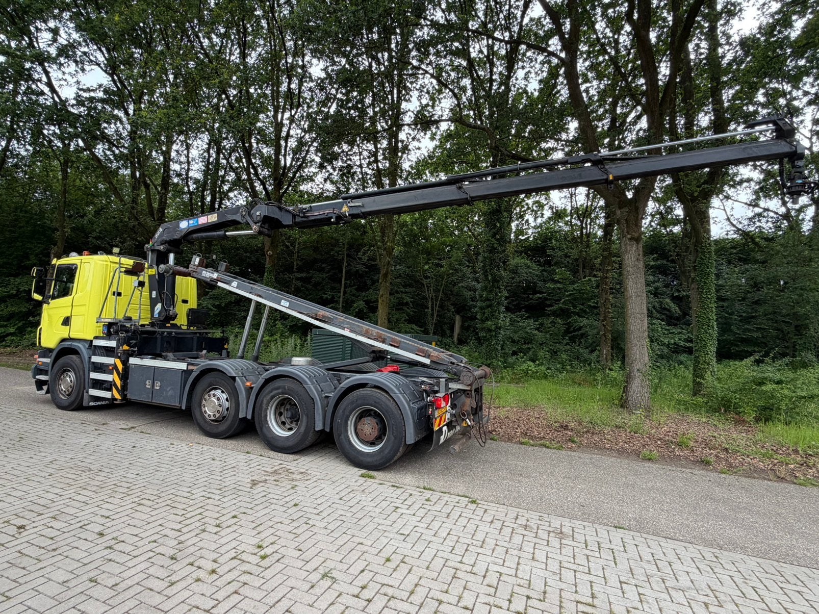 Scania  G400 8x2 HMF 2020 K3 NCH 30 ton, Auto's, Automaat, Euro 5, Achterwielaandrijving, Leder en Stof