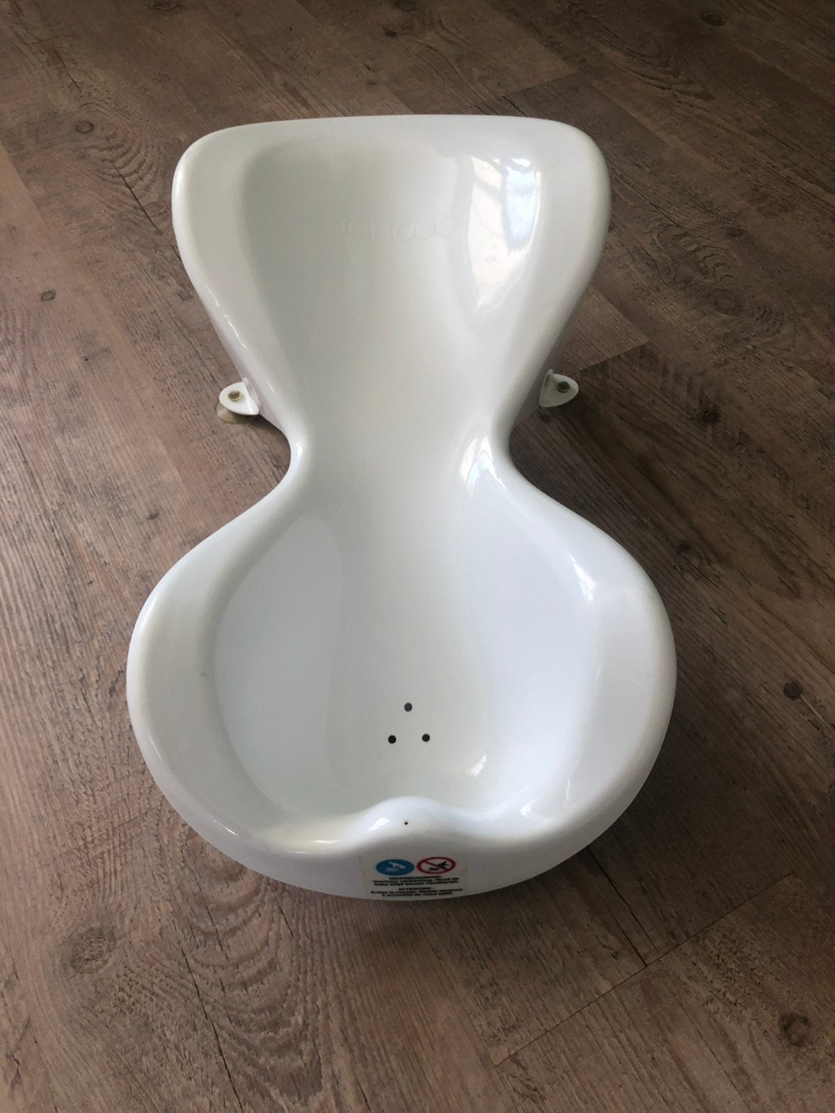 Baby wit bad stoeltje, Ophalen of Verzenden, Zo goed als nieuw, Badzitje of Badring, Overige merken