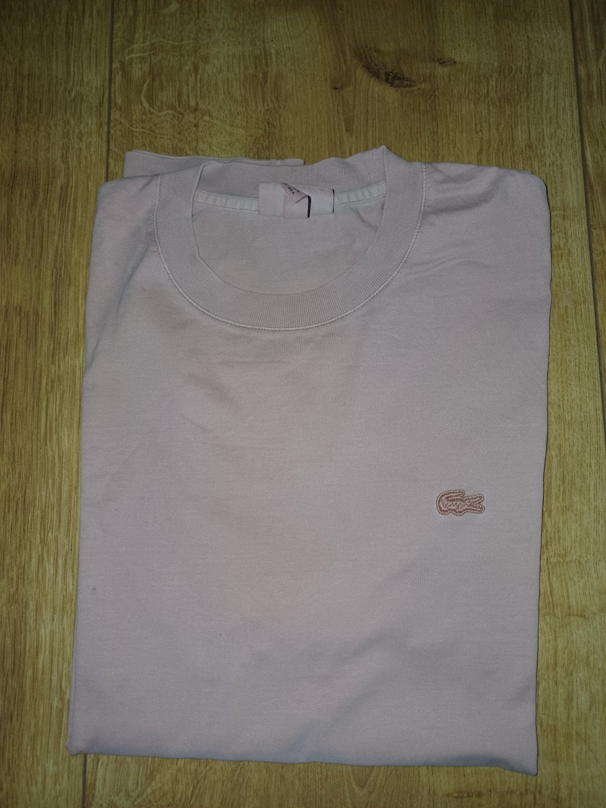 Lacoste katoenen t-shirt maat L, Kleding | Heren, T-shirts, Maat 52/54 (L), Lacoste, Ophalen of Verzenden, Roze