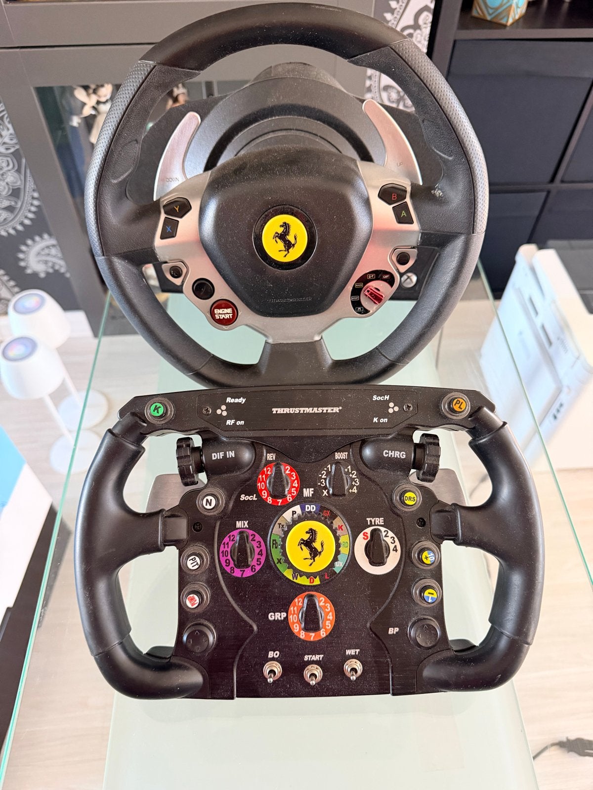 Thrustmaster TX Racing Wheel Ferrari 458 Italia Edition, Racestuur, Gebruikt, Force feedback, Ophalen of Verzenden