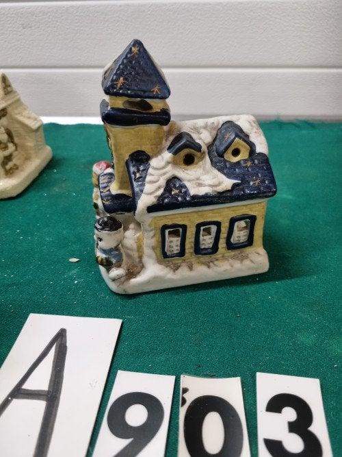 kerst huisje kerk porselein [a903], Diversen, Kerst, Ophalen of Verzenden, 'T Olde Gre-j, Info@toldegrej.nl, Endepoelstraat 20f Didam
