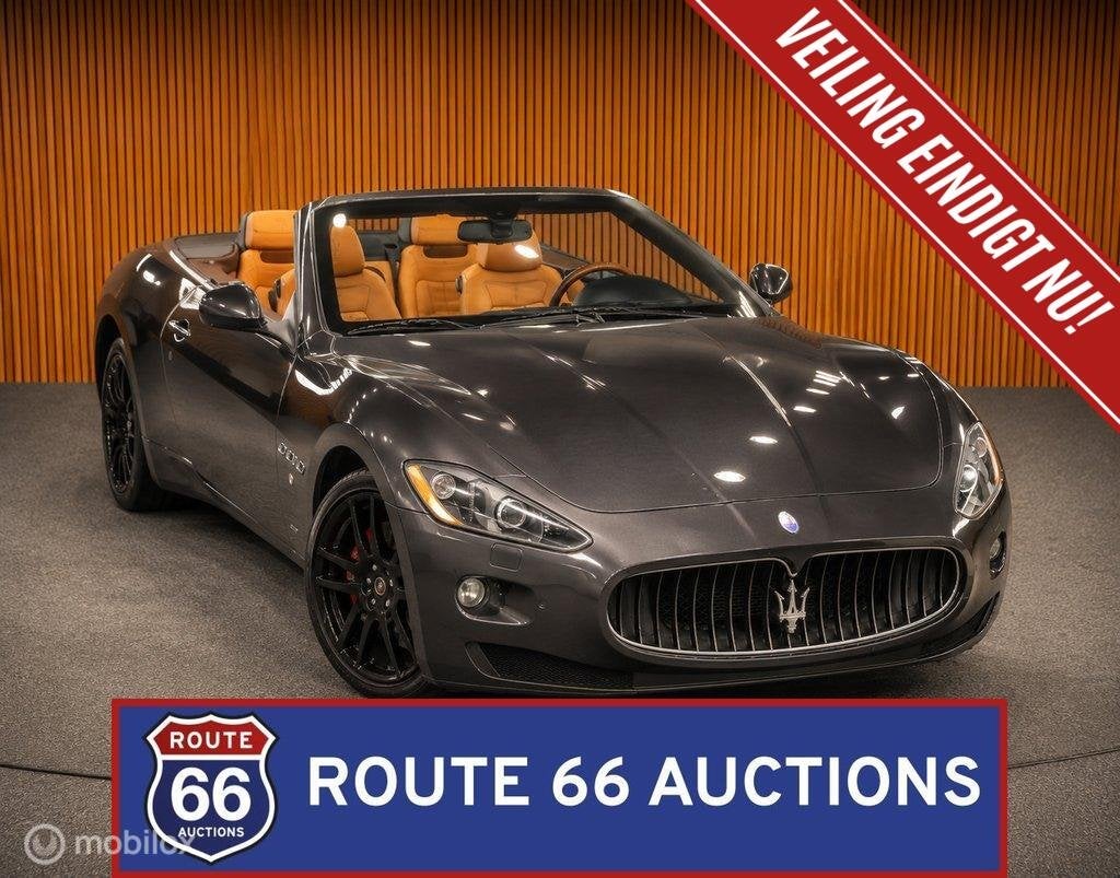 Maserati GranCabrio | 2010 | Route 66 Auctions, Auto's, Gebruikt, Overige carrosserieën, Zwart, Bedrijf