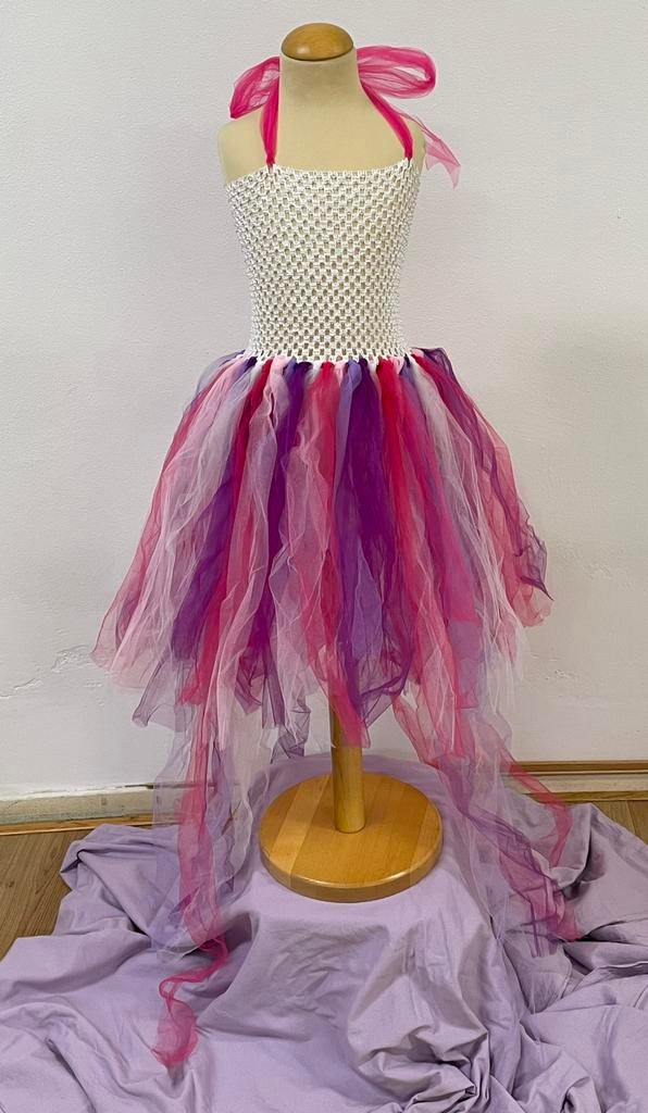Nieuw roze/paars Eenhoorn tulejurk - maat 134/140, Kinderen en Baby's, Carnavalskleding en Verkleedspullen, Ophalen of Verzenden