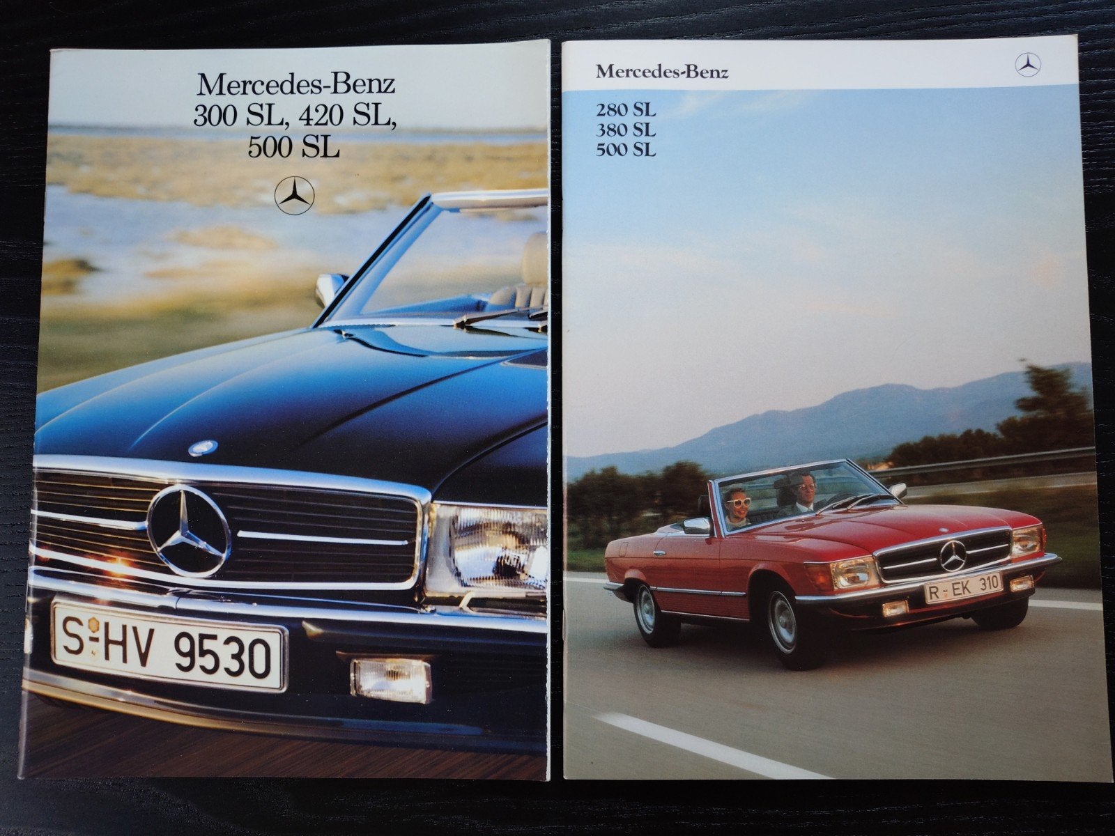 Set Mercedes Benz SL brochures, Ophalen of Verzenden, Gelezen, Mercedes