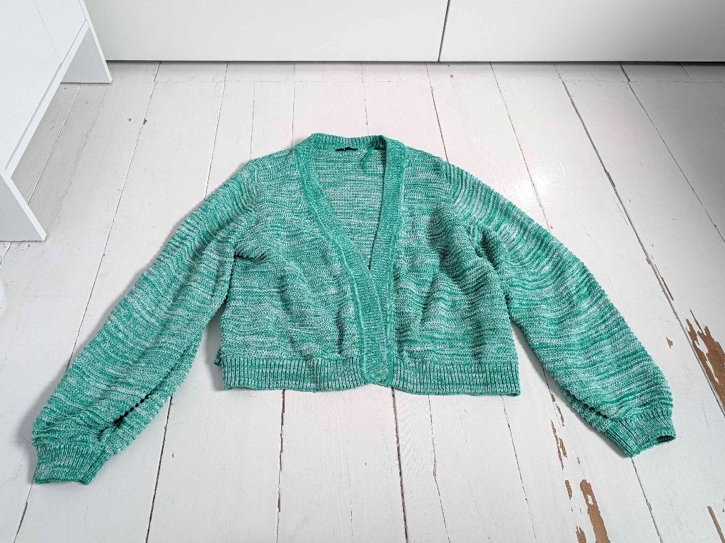 Groen gebreid vest van C&A, Maat 46/48 (XL) of groter, Ophalen of Verzenden, Zo goed als nieuw, C&A