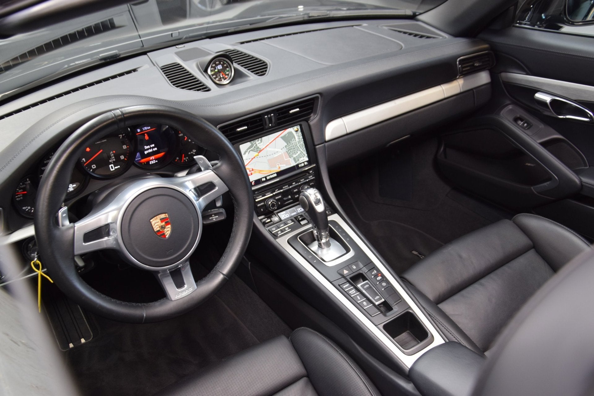 Porsche 911 3.8 Targa 4S Navi|991.1|Leder|Sport-plus|Sport-c, Automaat, Gebruikt, Zwart, Cabriolet