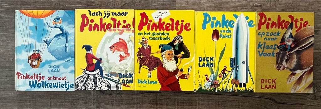 Pinkeltje Boekenreeks - 5 Delen van Dick Laan, Ophalen of Verzenden, Gelezen, Sprookjes