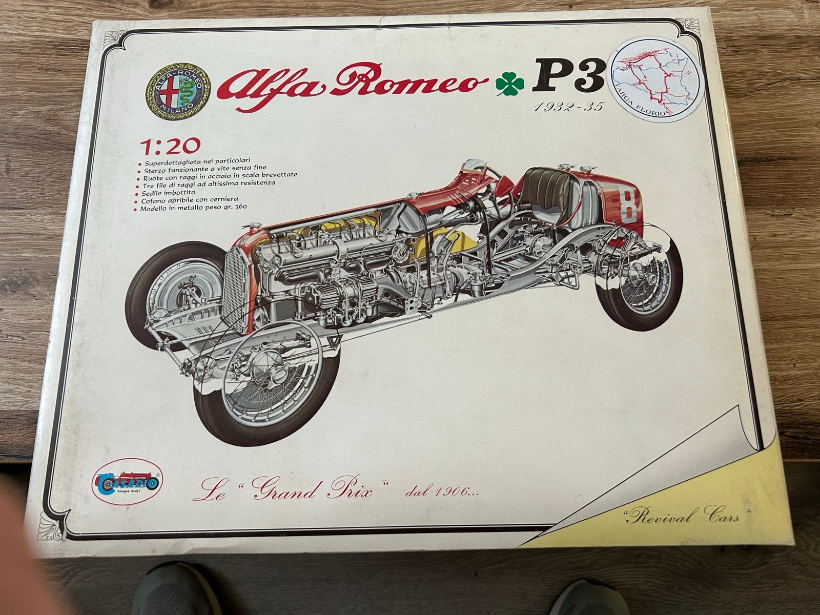 Casadio Alfa Romeo P3 Modelbouwkit 1:20 - Jaren '30 Raceauto, Gebruikt, Auto, Groter dan 1:32, Ophalen