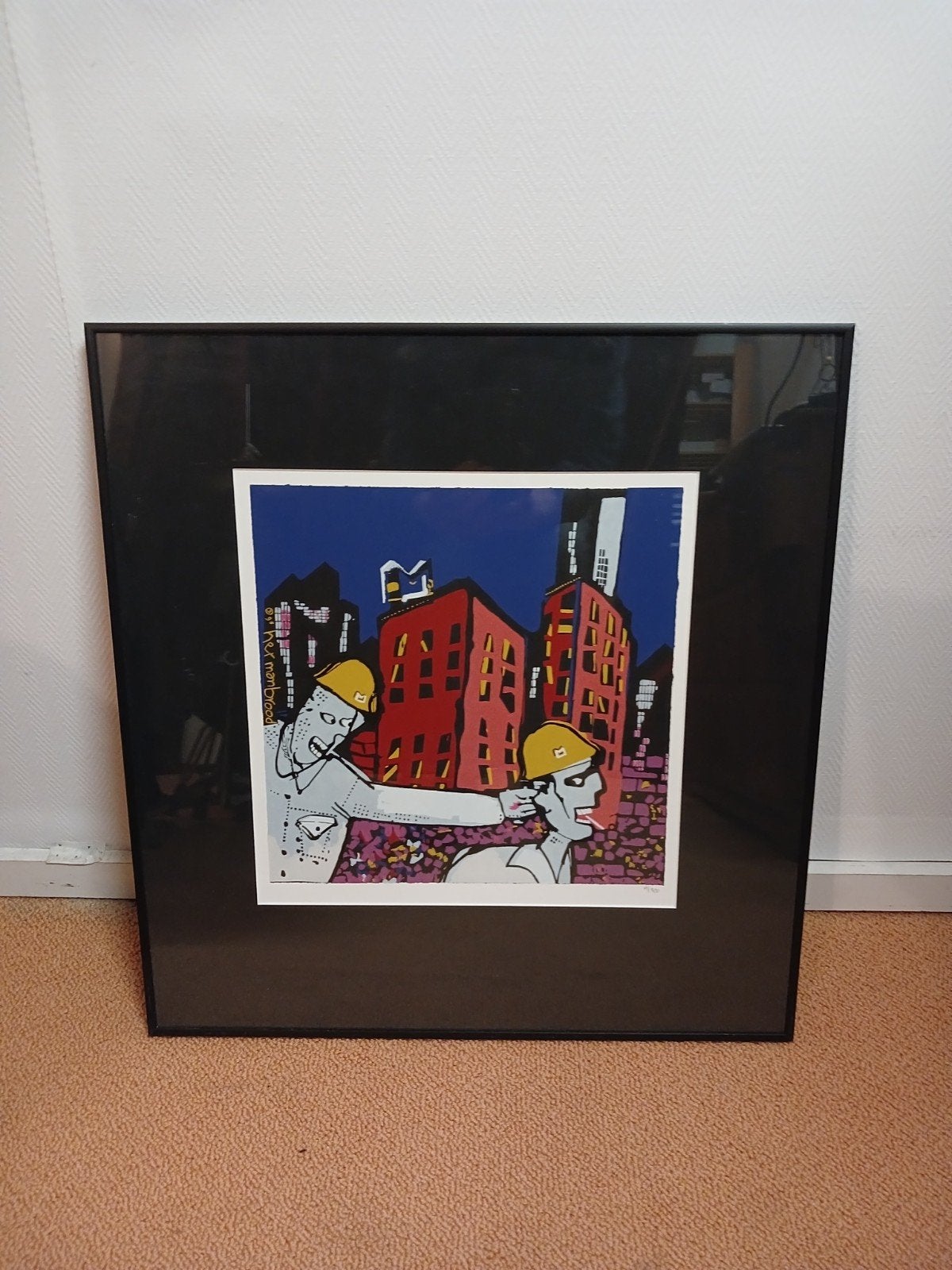 Herman Brood Zeefdruk 'New York' - Gesigneerd en Genummerd, Antiek en Kunst, Gelimiteerde oplage, Ophalen of Verzenden, Overige onderwerpen