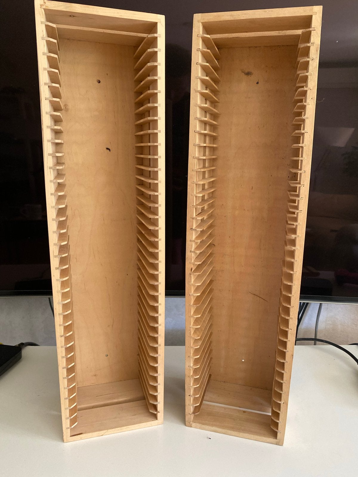 IKEA Boalt CD rekken (2 stuks), Huis en Inrichting, Woonaccessoires | Cd- en Dvd-rekken, Gebruikt, 75 tot 150 discs, Ophalen of Verzenden