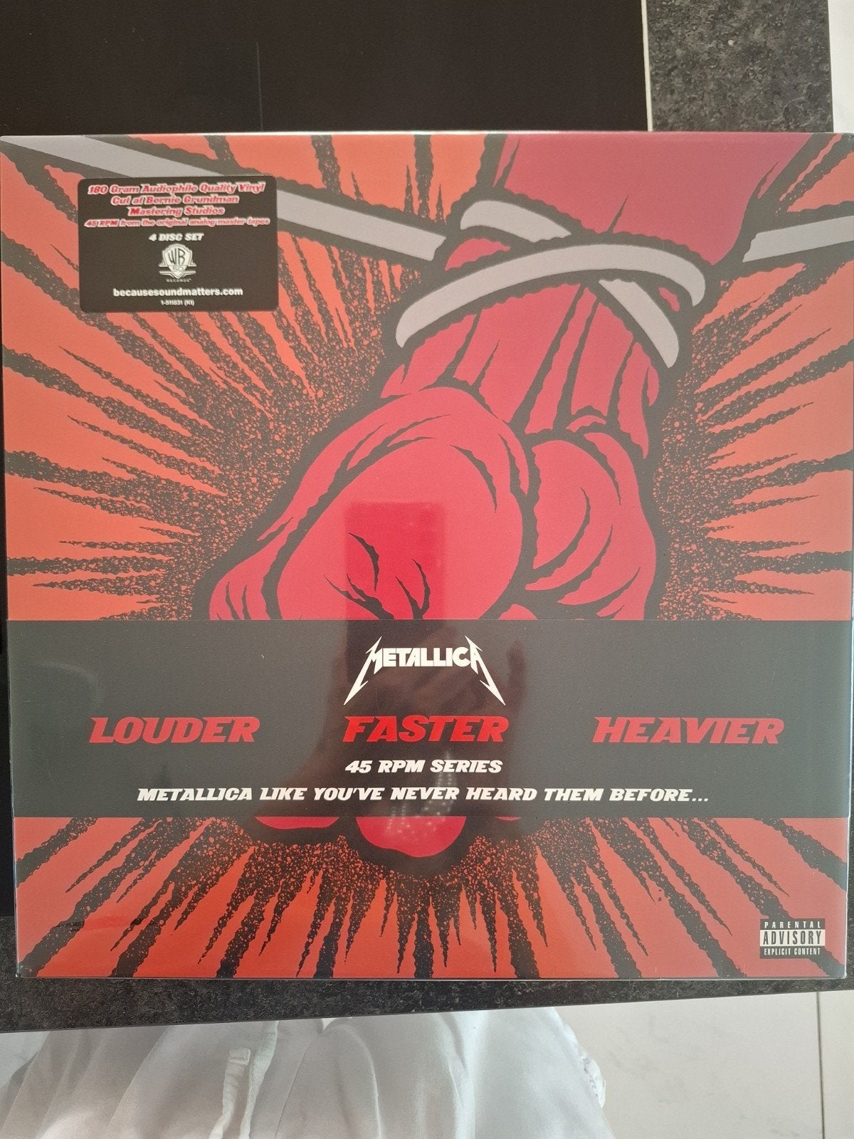 Metallica – The Black Album "Louder Faster Heavier" 45RPM 4L, Cd's en Dvd's, Vinyl | Hardrock en Metal, Ophalen of Verzenden, Nieuw in verpakking