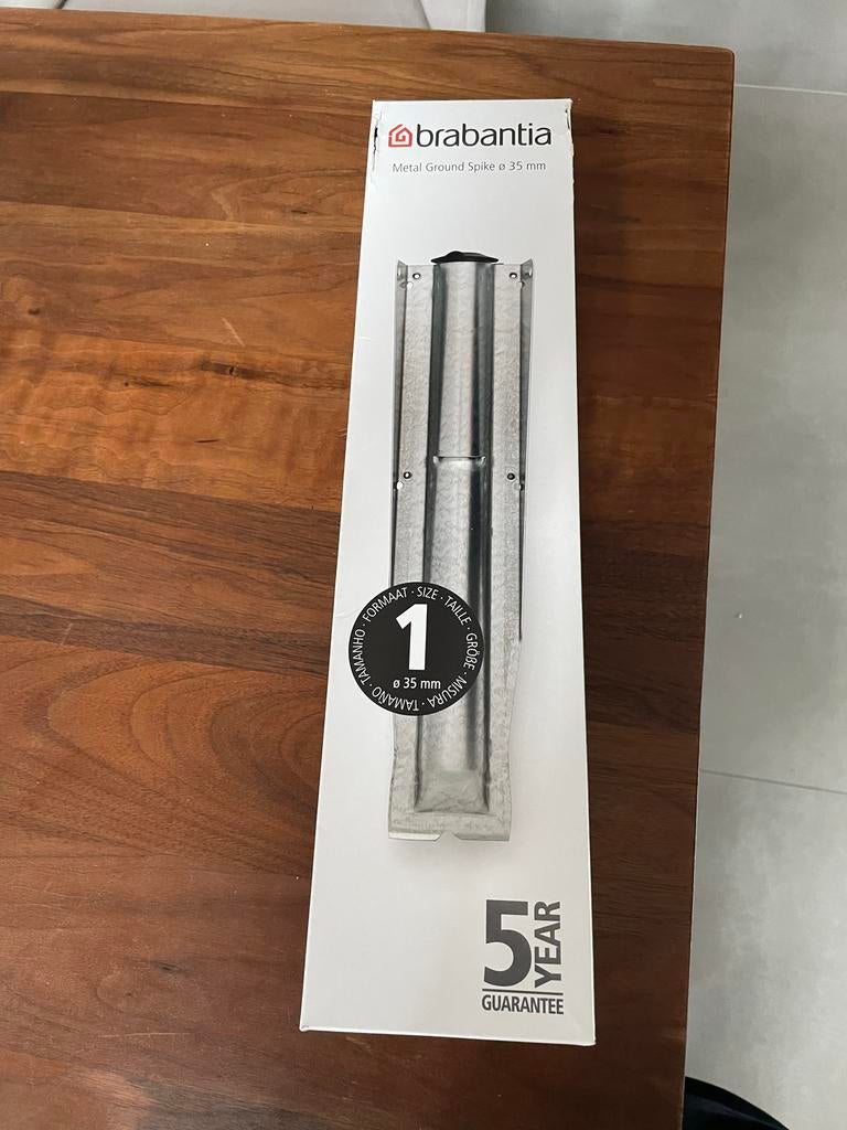 Brabantia grondanker voet droogmolen 35mm - Nieuw in doos, Ophalen, Nieuw, Overige typen