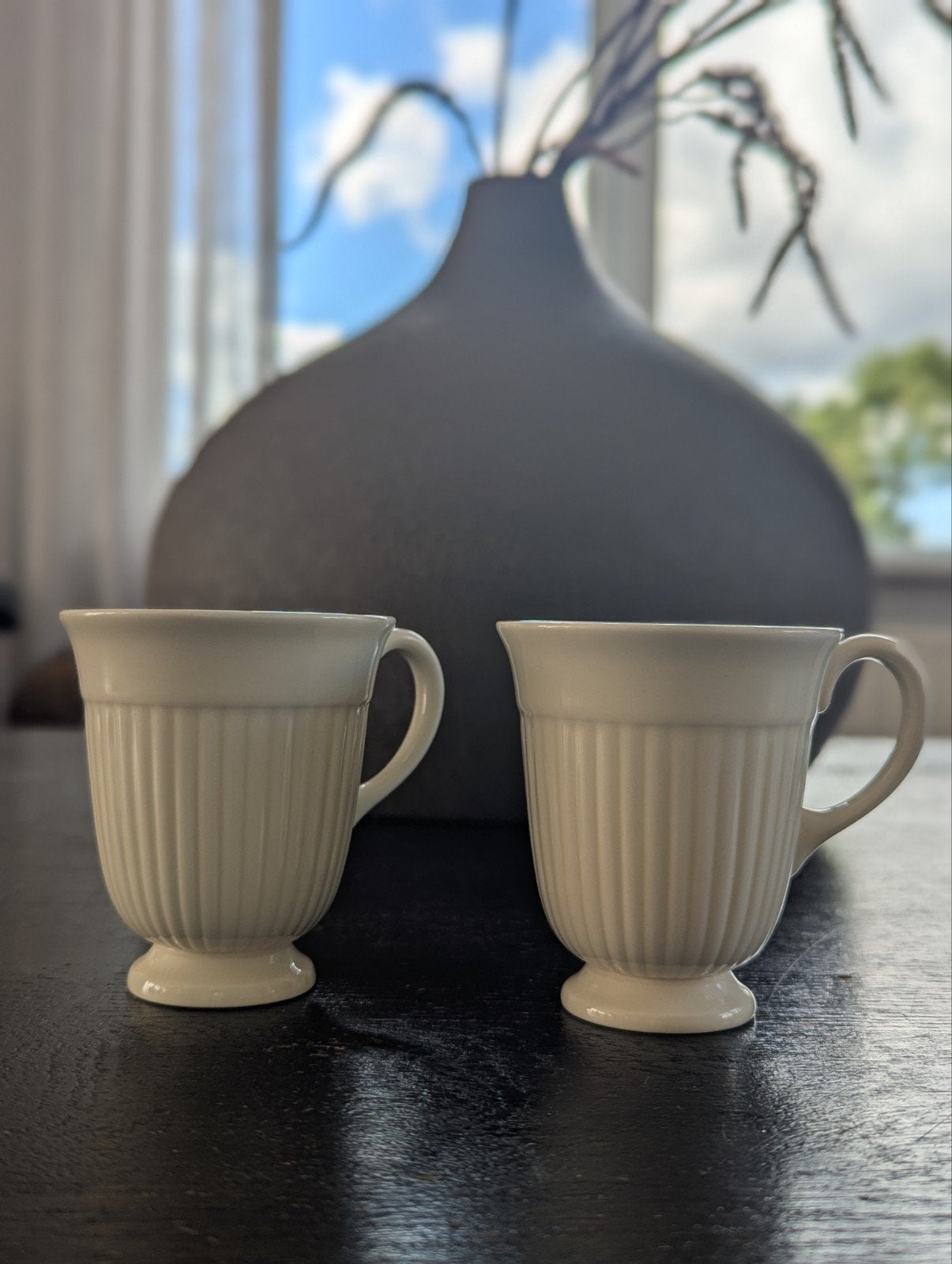 Wedgwood servies 2 koffie kopjes, Huis en Inrichting, Keuken | Servies, Ophalen of Verzenden, Zo goed als nieuw, Overige stijlen