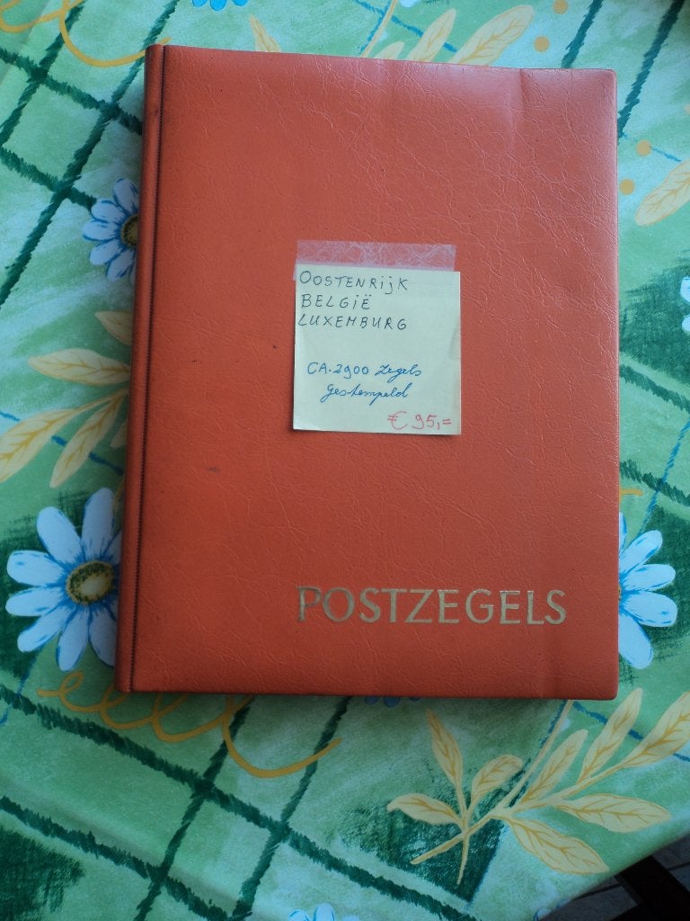 Stokboek met gestempeld Oostenrijk/België/Luxembur, Postzegels en Munten, Ophalen of Verzenden, Luxemburg, Gestempeld
