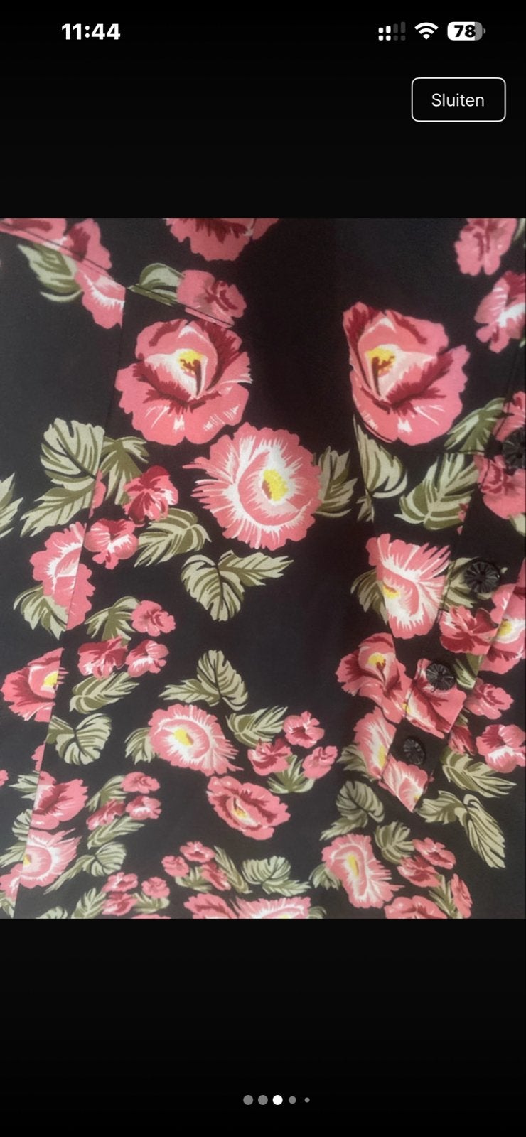 Unique Vintage Peonie Jurk Maat 4XL/52 Nieuw, Kleding | Dames, Ophalen of Verzenden, Nieuw, Maat 46/48 (XL) of groter, Zwart