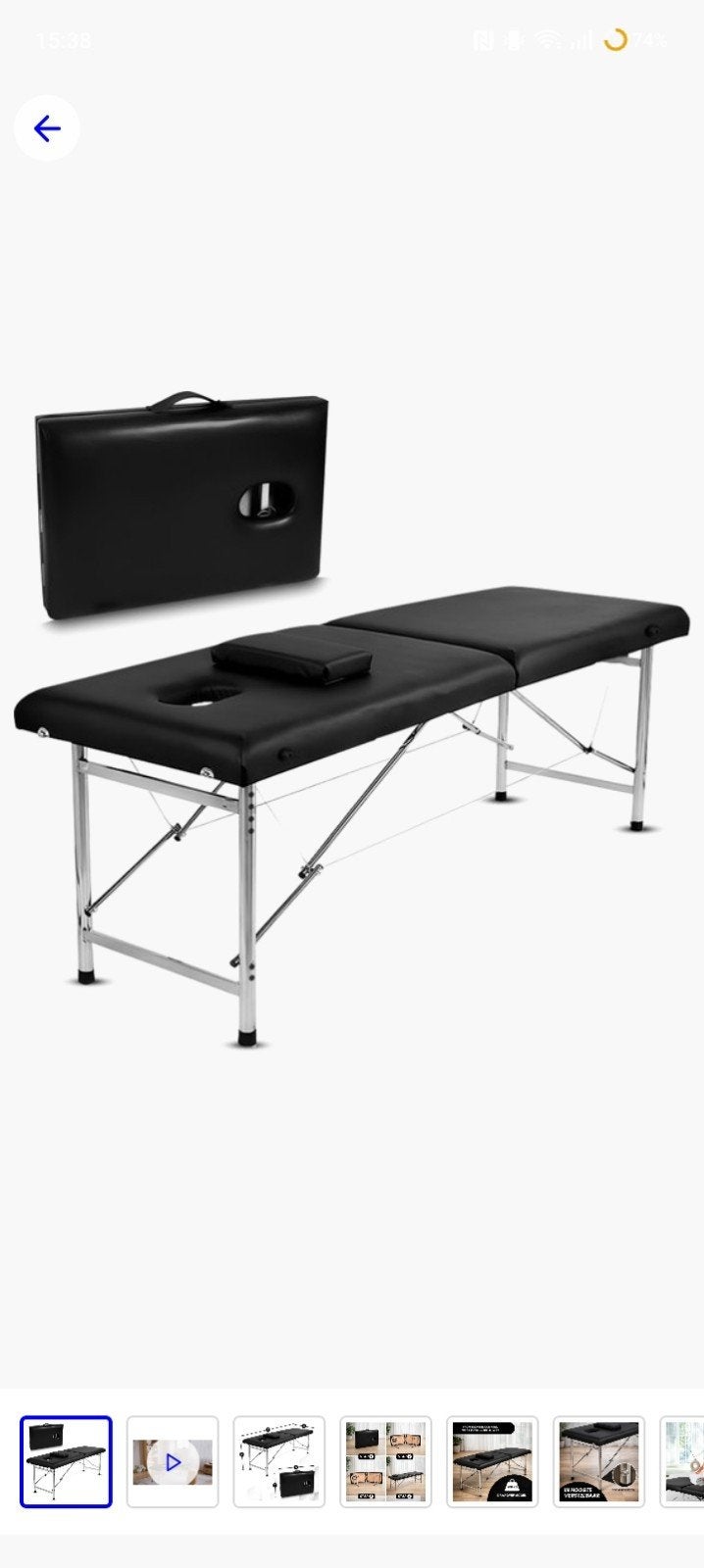 massagetafel inklapbaar, Sport en Fitness, Ophalen, Zo goed als nieuw, Overige typen