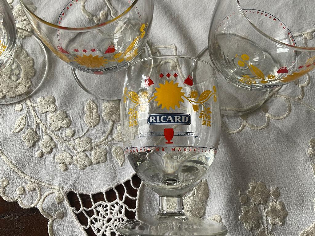 Originele Ricard Pastis glazen, Ophalen of Verzenden, Gebruikt, Gebruiksvoorwerp