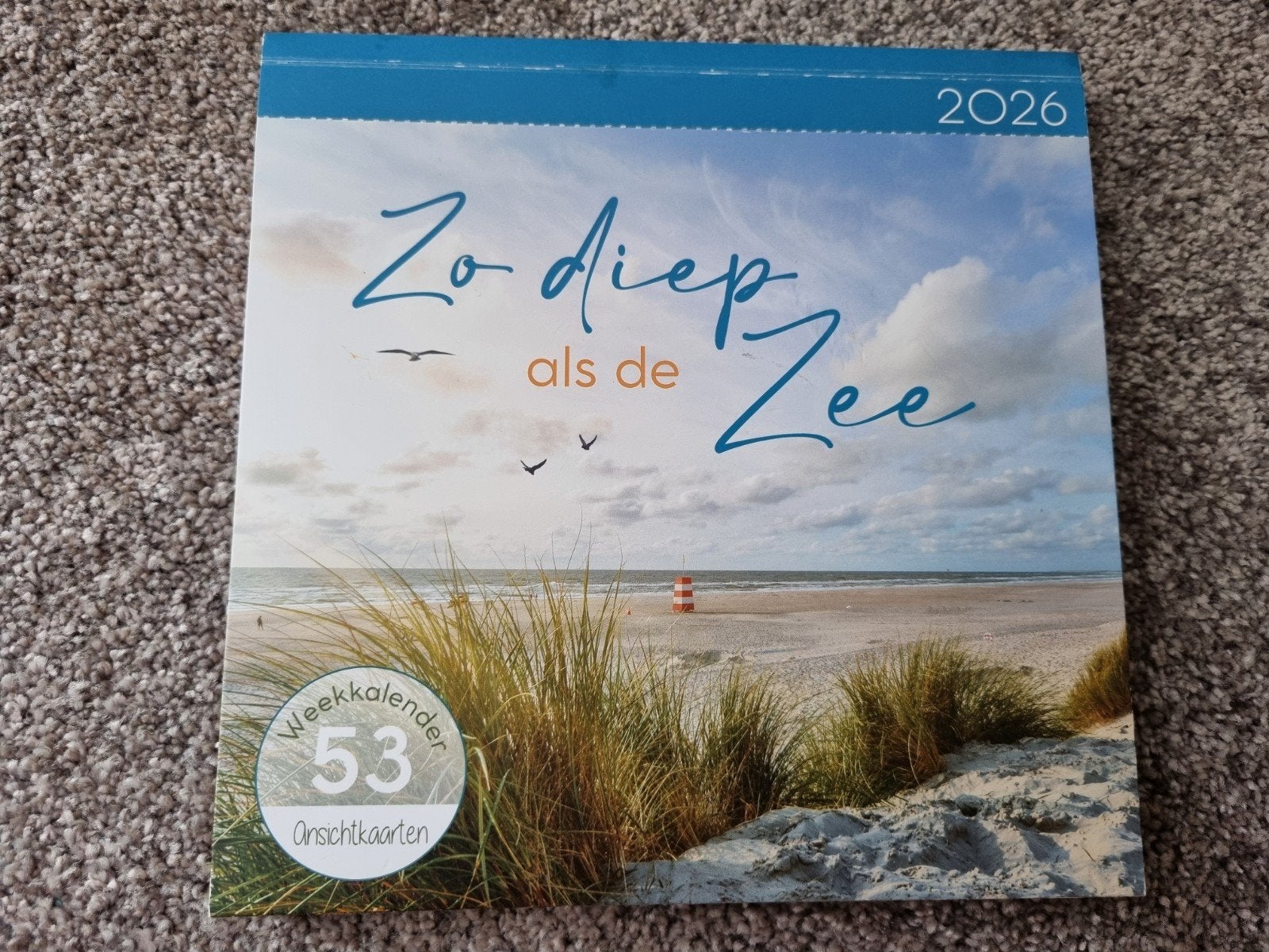 Weekkalender 2026 : 53 ansichtkaarten .. Zo diep als de zee, Ophalen of Verzenden, Weekkalender, Nieuw