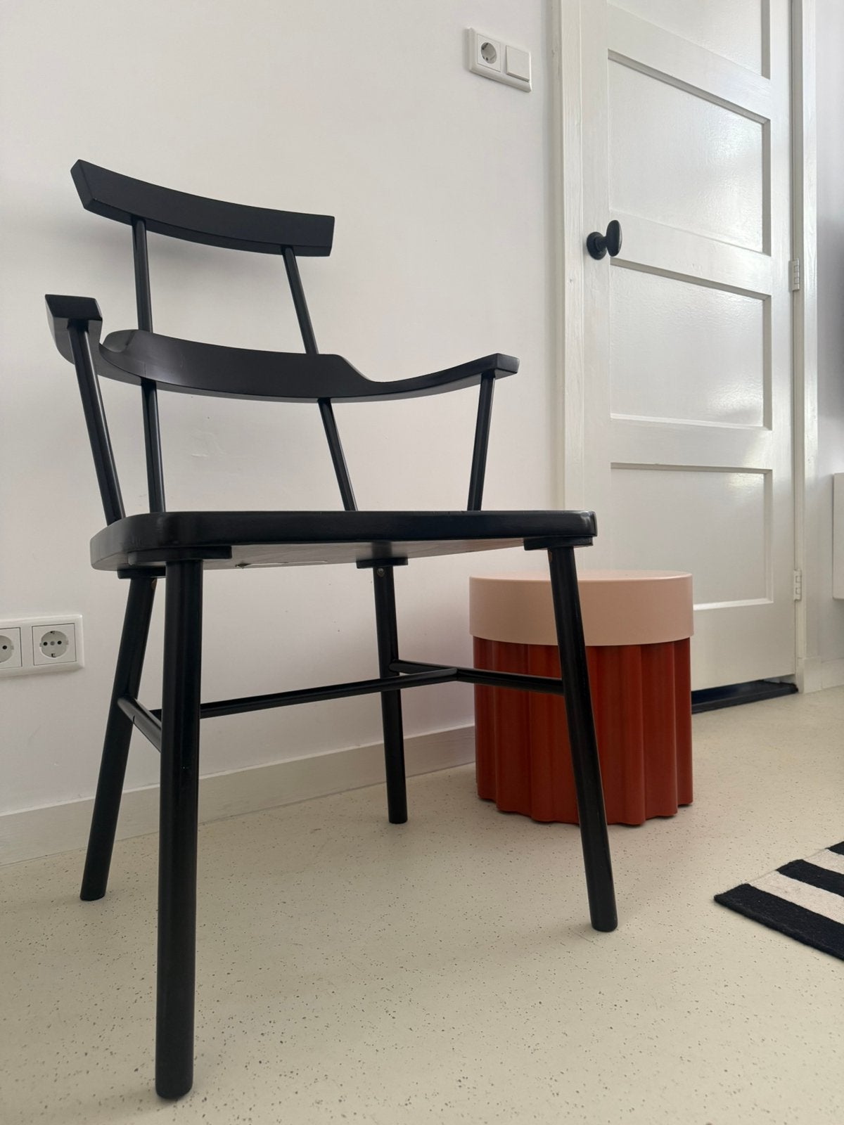 IKEA PS 2012 stoel, zwart, Huis en Inrichting, Stoelen, Ophalen, Zwart, Scandinavisch, Zo goed als nieuw