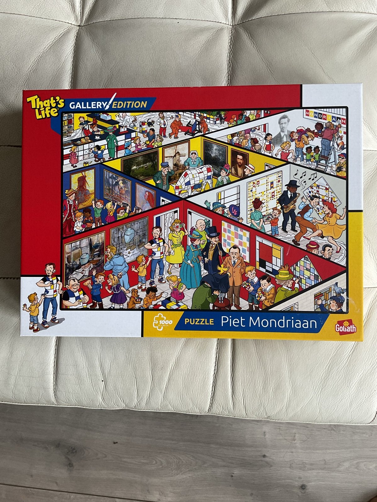 Goliath That's Life Gallery Edition Piet Mondriaan Puzzel, Hobby en Vrije tijd, Denksport en Puzzels, Ophalen of Verzenden, 500 t/m 1500 stukjes