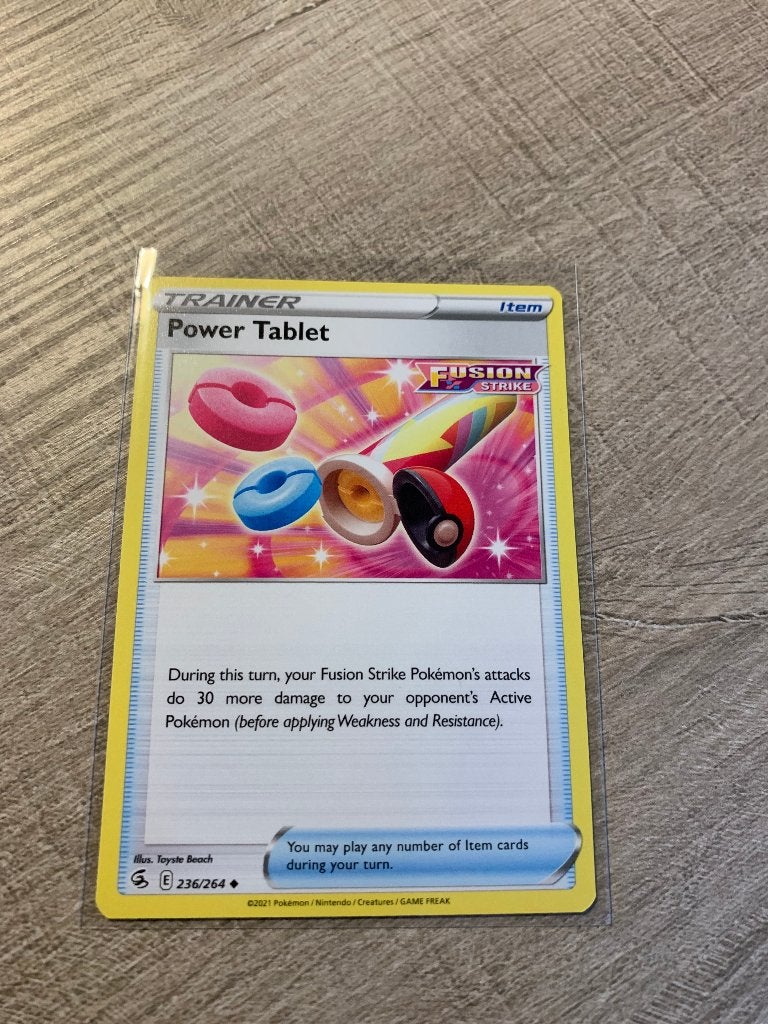 Power Tablet 236/264 Fusion Strike - Pokémon Kaart, Ophalen of Verzenden, Nieuw, Losse kaart
