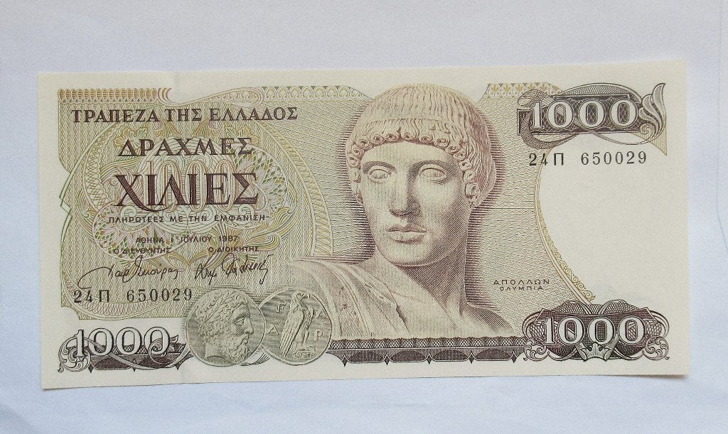Griekenland 1000 drachmen 1987, Verzenden, Overige landen
